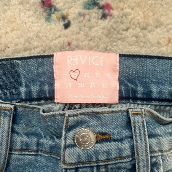 Revice Star High Waisted Expose Seam Venus Jeans sz 25 - Picture 4 of 5